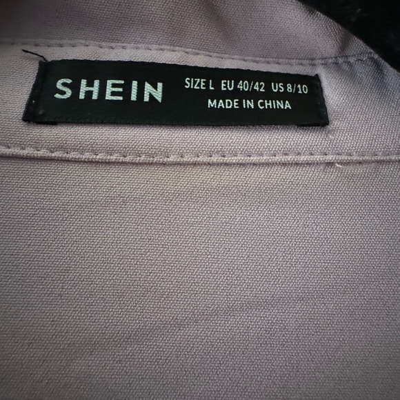 SHEIN Pink Button-Up Women's Top Size Large - Picture 2 of 2